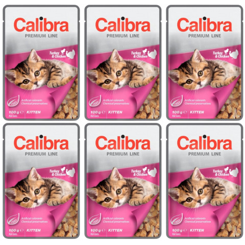 CALIBRA Premium Kitten Turkey & Chicken - Nassfutter für Katzen - 6x100g - Fotogalerie 1