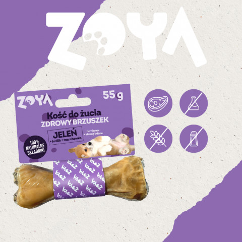 ZOYA Chewing bone Deer - leckerli für hunde - 55g - Fotogalerie 2