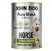 JOHN DOG Pure Black Sensi Hypoallergenic Horse - Nassfutter für Hunde - 400g - Fotogalerie 1
