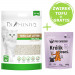 DIAMENTIQ Tofu Neutral Ultra clumping – Katzenstreu 2,5 kg + Paka Zwierzaka Kaninchen & Lachs – Trockenfutter 400 g GRATIS. - Fotogalerie 1