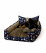 GO GIFT Hunde- und Katzenbett XL - braun - 100x80x18 cm - Fotogalerie 2