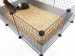 C&C modularer Käfig 5x2 Meerschweinchen Kaninchen Igel silber 180 x 75 x 37 cm - Fotogalerie 7