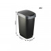 ROTHO Twist Silver - mülleimer – 25l - Fotogalerie 2
