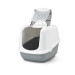 SAVIC Nestor Jumbo Weiß-Grau – geschlossene Katzentoilette – 66,5x48,5x46,5 cm – 1 Stk. - Fotogalerie 4