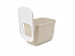 SAVIC HOP Kaffeebraun mit Weißem Deckel – Katzentoilette – 58,5x39x39,5 cm – 1 Stk. - Fotogalerie 5