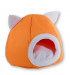 GO GIFT Zwinger Katzenbett - orange - 40x40x34 cm - Fotogalerie 1