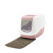 SAVIC Nestor Weiß-Rosa - Geschlossene Katzentoilette - 56x39x38,5 cm - 1 Stk - Fotogalerie 2
