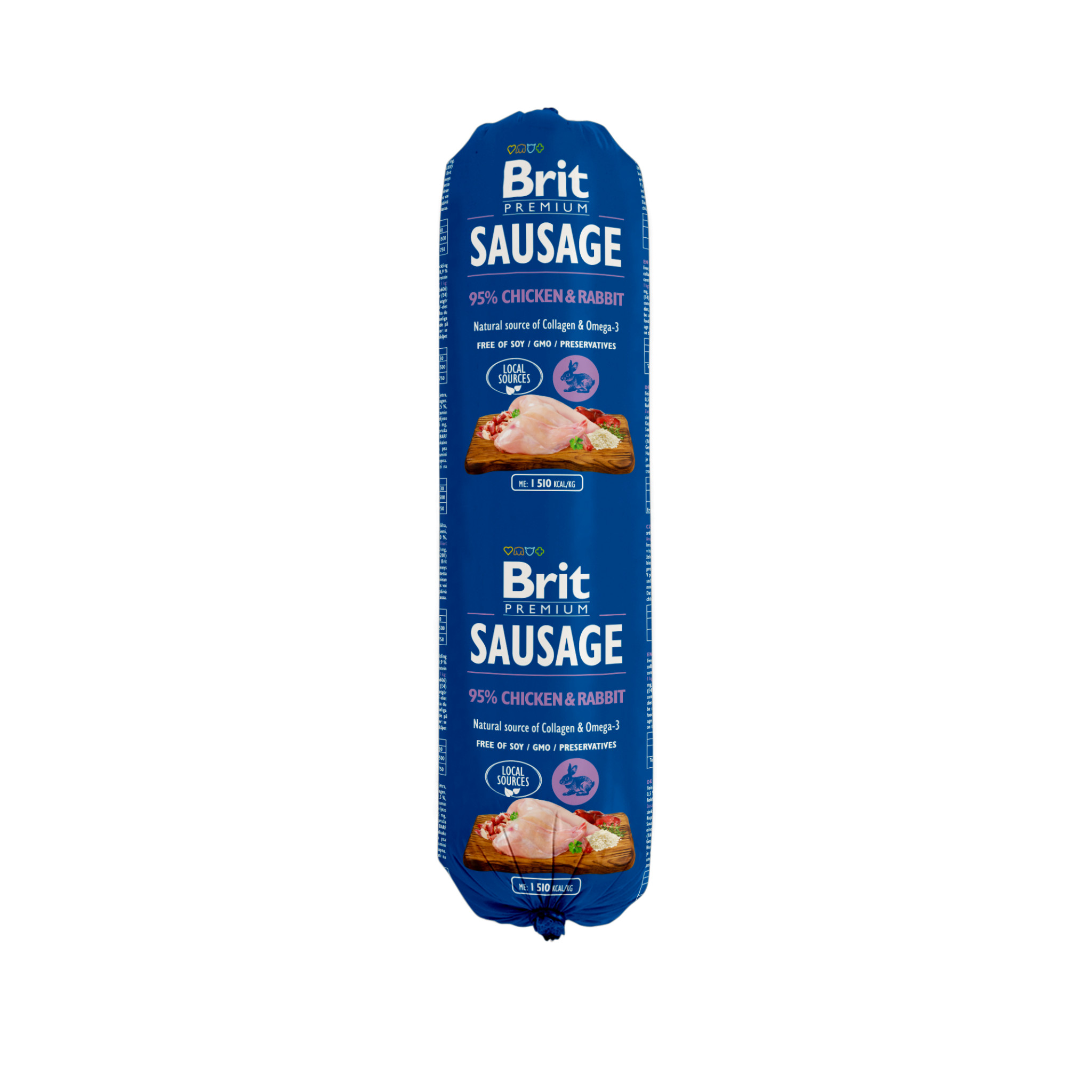 BRIT Premium Sausage Huhn und Kaninchen - Nassfutter für Hunde - 800g - foto 1