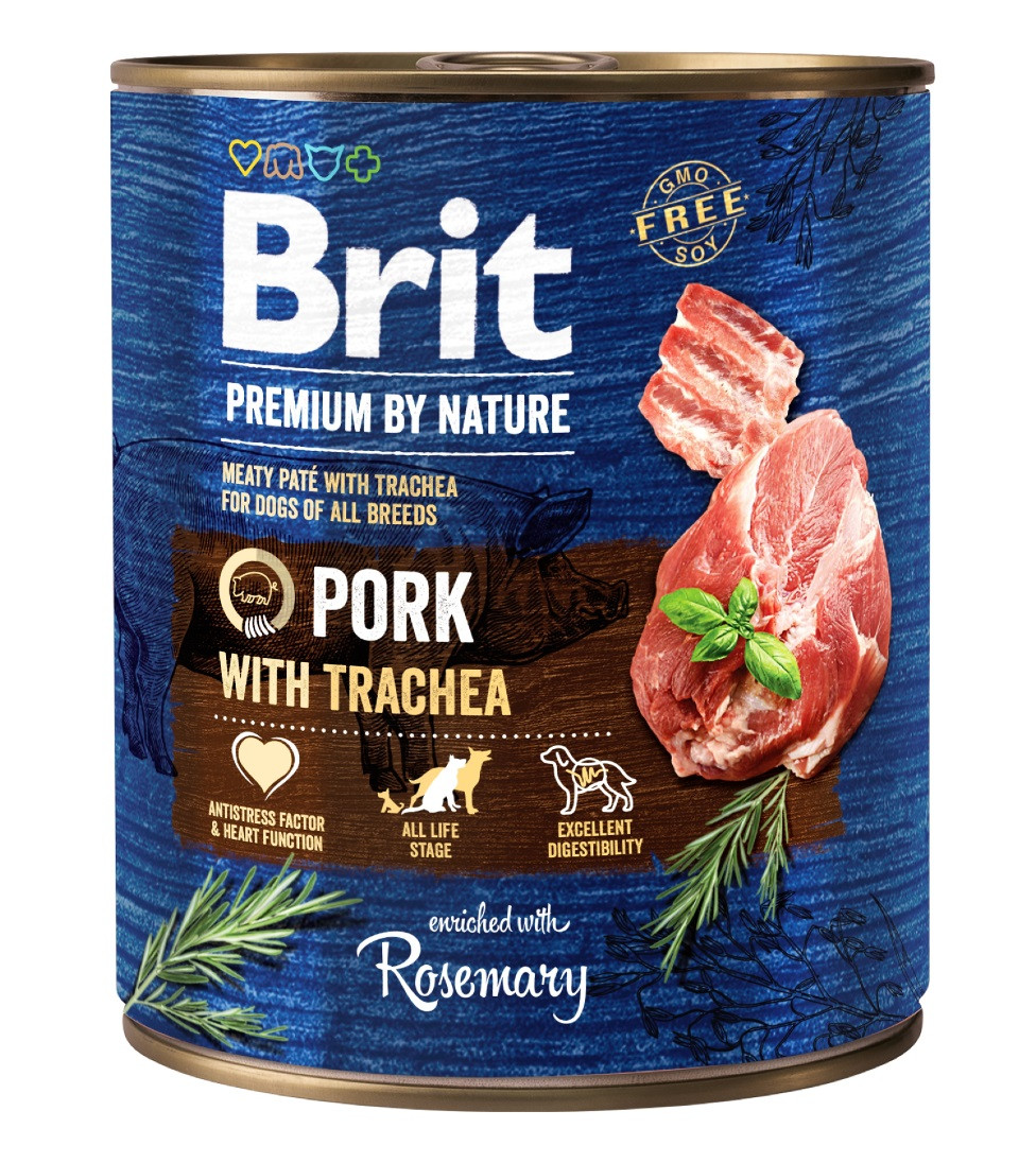 BRIT Premium by nature Pork with Trachea - Nassfutter für Hunde - 800g - foto 2