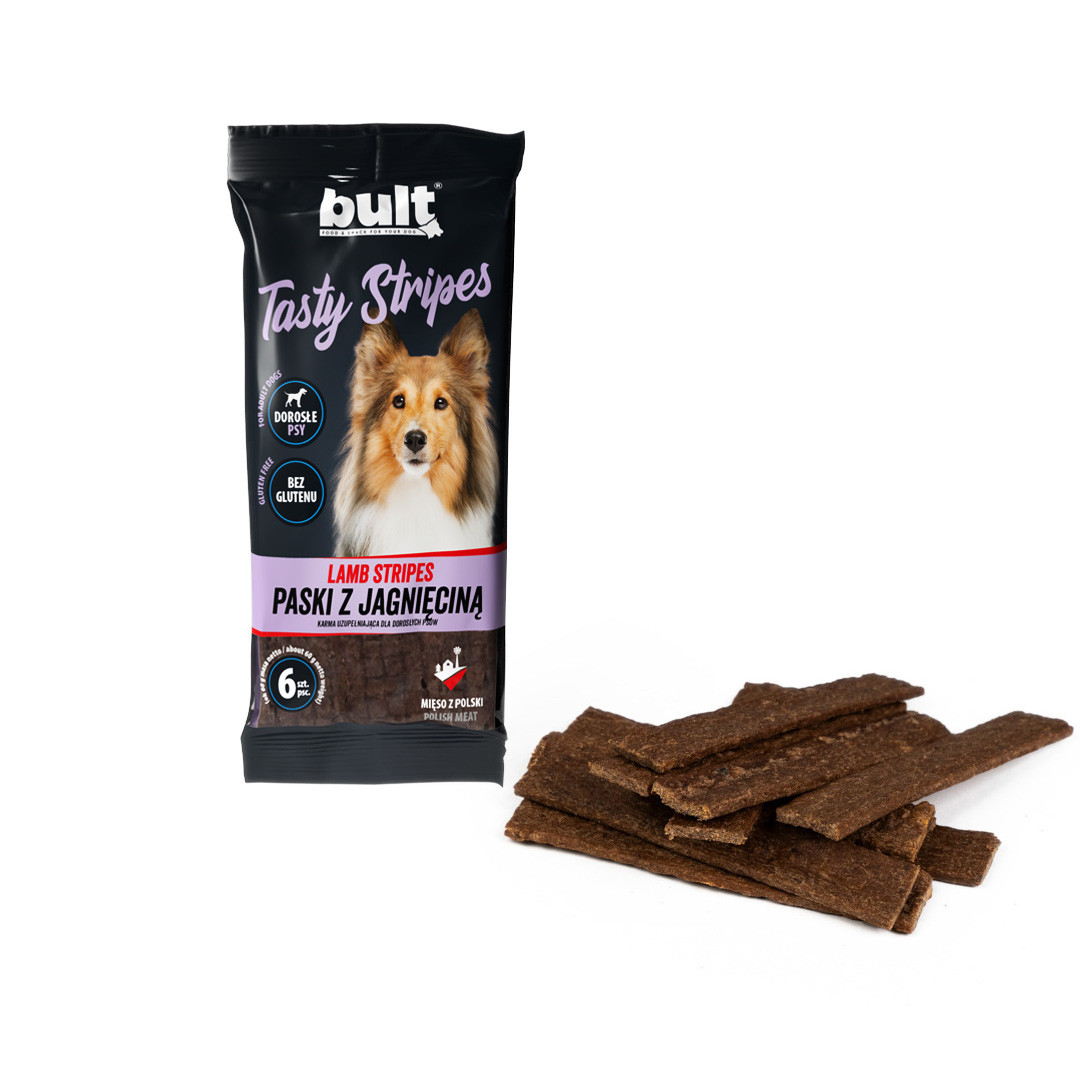 BULT Tasty stripes Lamb - leckerli für hunde - 6 stück - foto 1