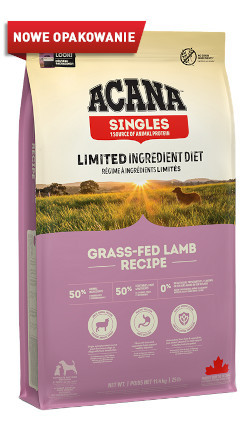 ACANA Singles Grass-Fed Lamb - trockenfutter für Hunde - 11,4kg - foto 1
