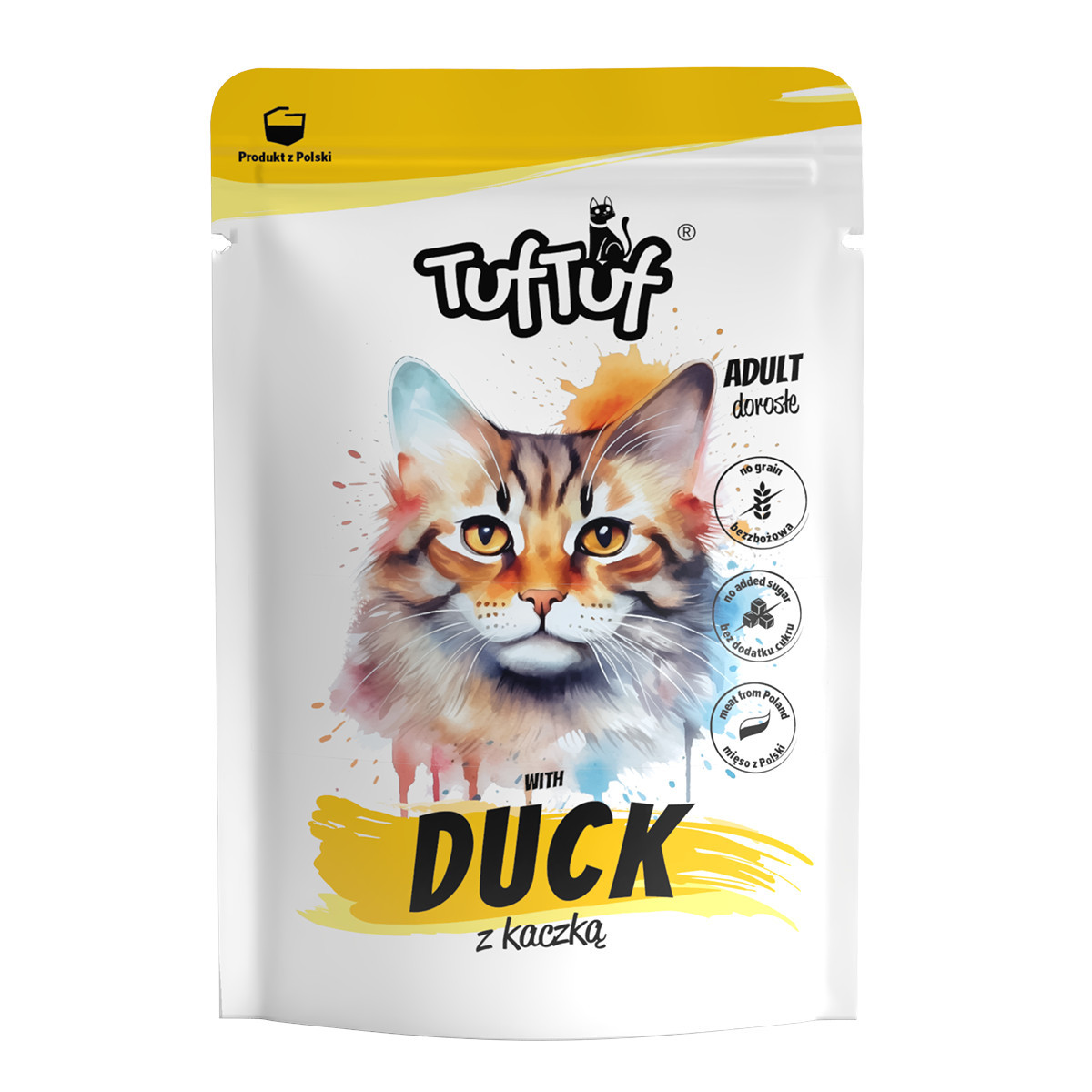 TUF TUF with duck - nassfutter für Katzen - 300g - foto 1