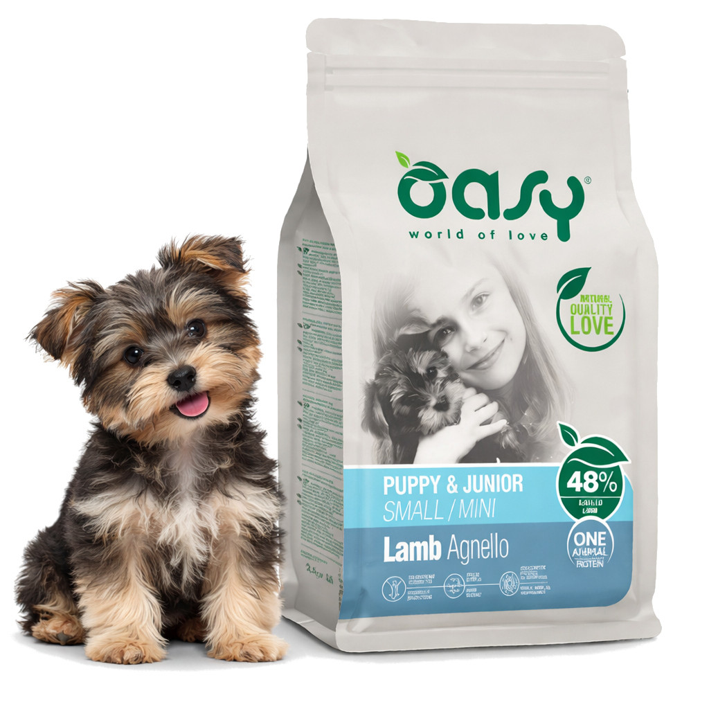 OASY One Animal Protein Puppy & Junior Small/Mini Lamb - trockenfutter für Hunde - 800g - foto 2
