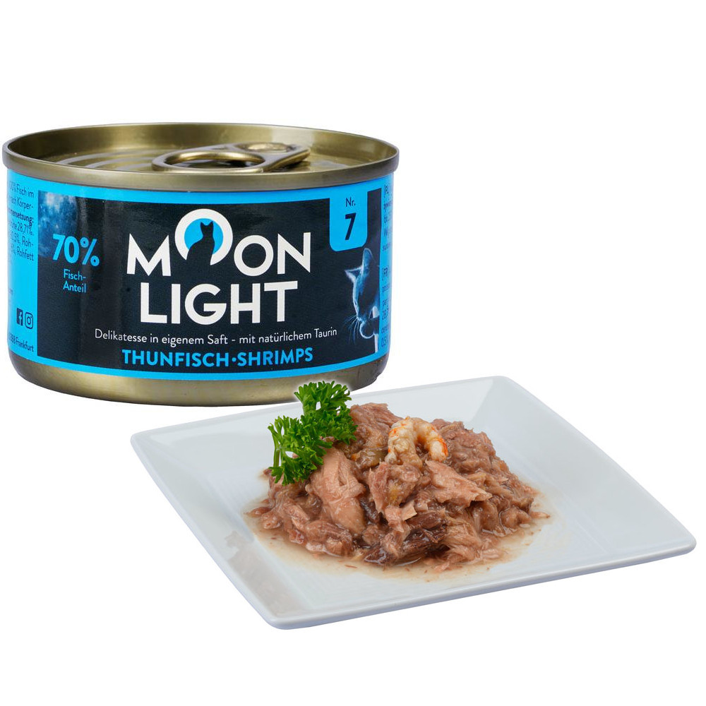 MOONLIGHT Dinner Nr 7 Tuna and shrimps - nassfutter für Katzen - 80g - foto 1