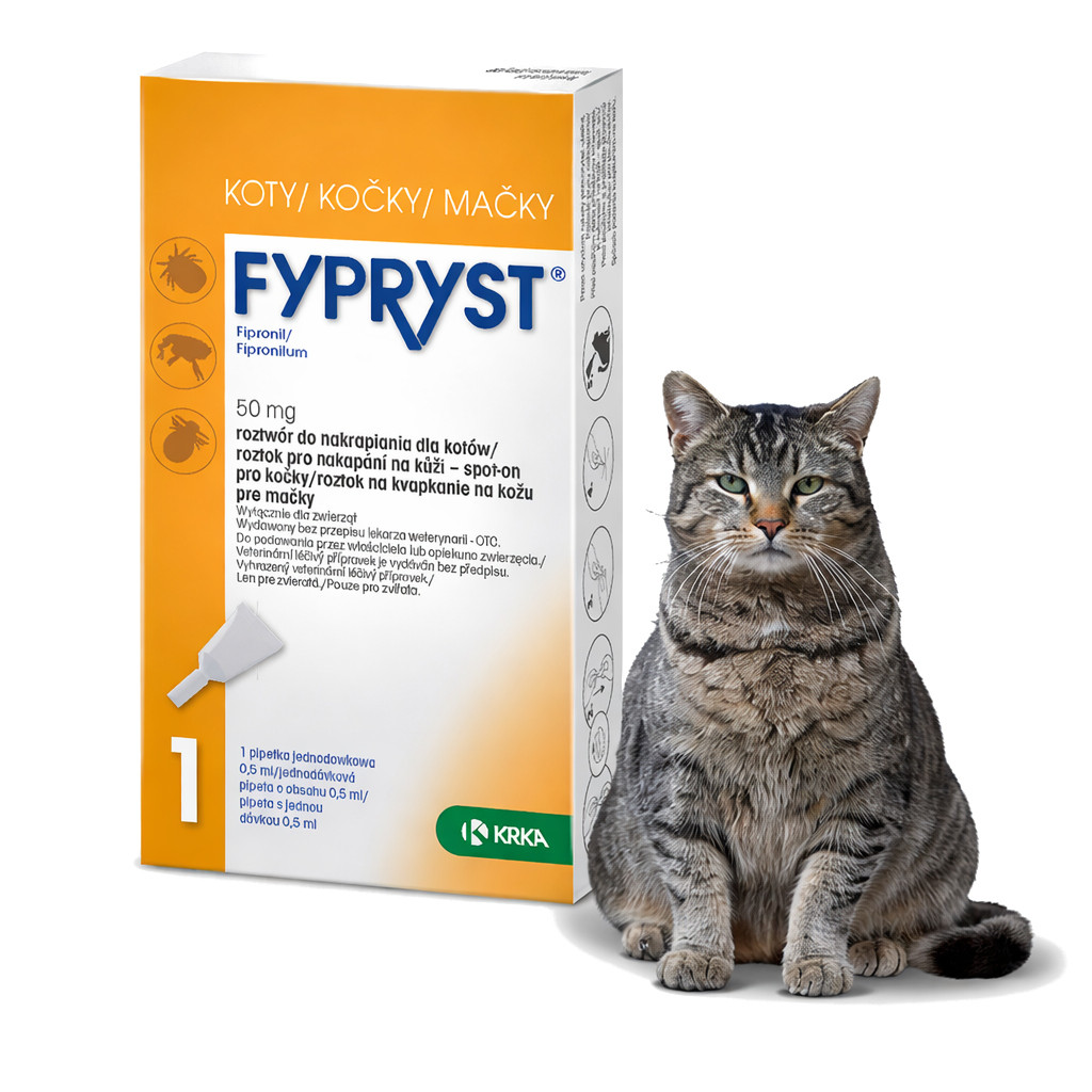 FYPRYST 50mg - tropfen gegen flöhe und zecken für katzen – 1x0.5ml - foto 3