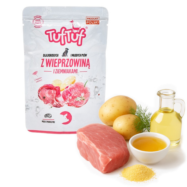 TUF TUF with pork and potatoes - Nassfutter für Hunde - 300g - foto 3