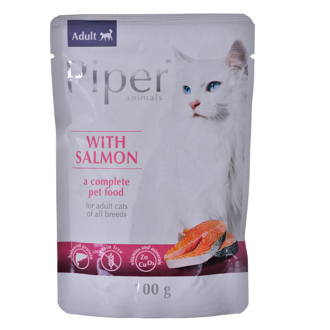 DOLINA NOTECI Piper with salmon - Nassfutter für Katzen - 100 g - foto 1