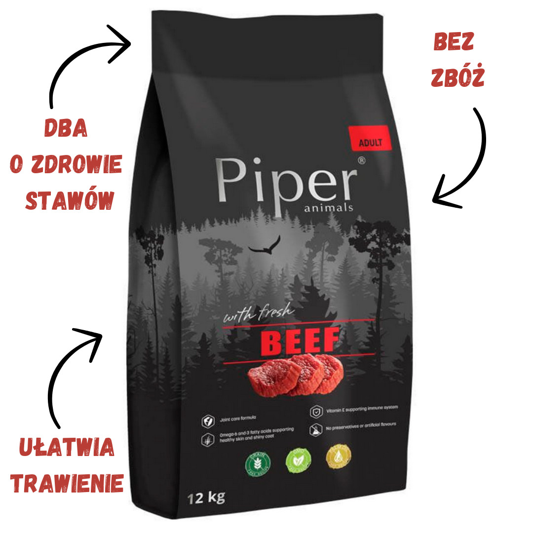 DOLINA NOTECI Piper Animals with beef - Trockenfutter für Hunde - 12 kg - foto 2