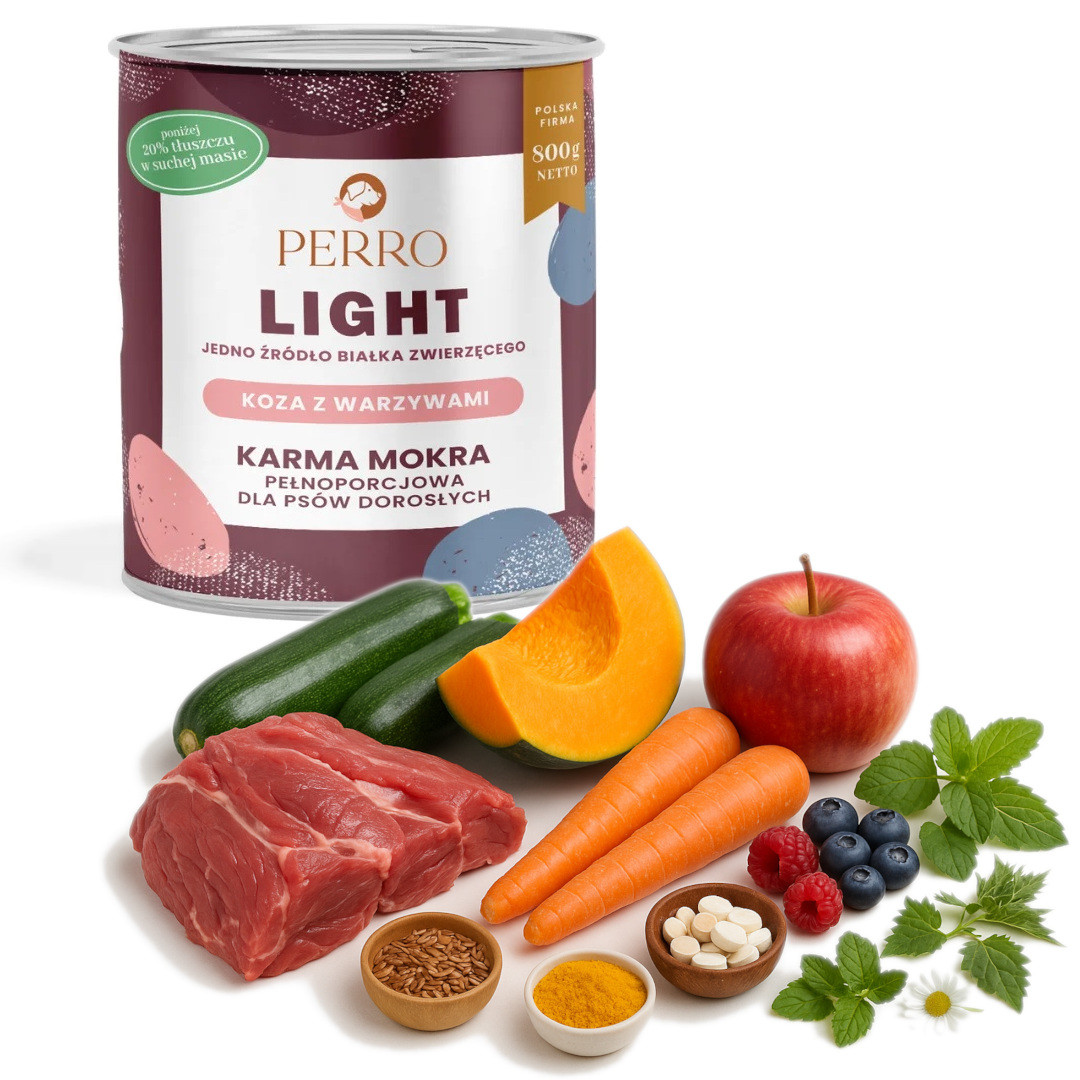 PERRO Light Goat with vegetables - Nassfutter für Hunde - 800g - foto 3