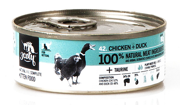 3COTY Chicken with duck For kittens - nassfutter für Katzen - 80g - foto 1