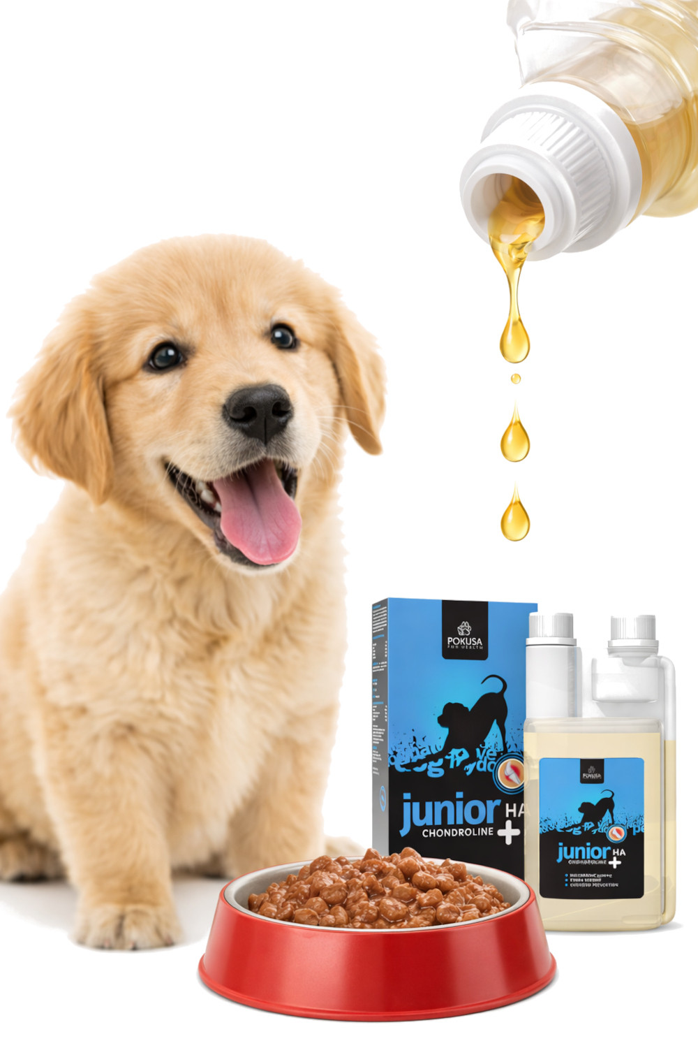 POKUSA BreedingLine ChondroLine + HA Junior - nahrungsergänzungsmittel für hunde- 500ml - foto 4