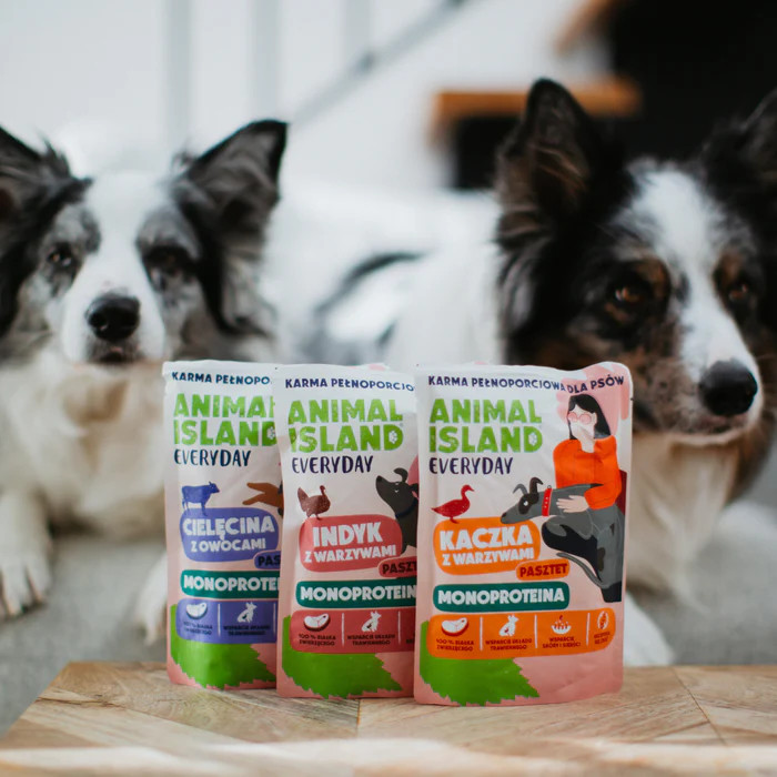 ANIMAL ISLAND Everyday Monoprotein Veal, Duck, Turkey - Nassfutter für Hunde - 9x300g - foto 2