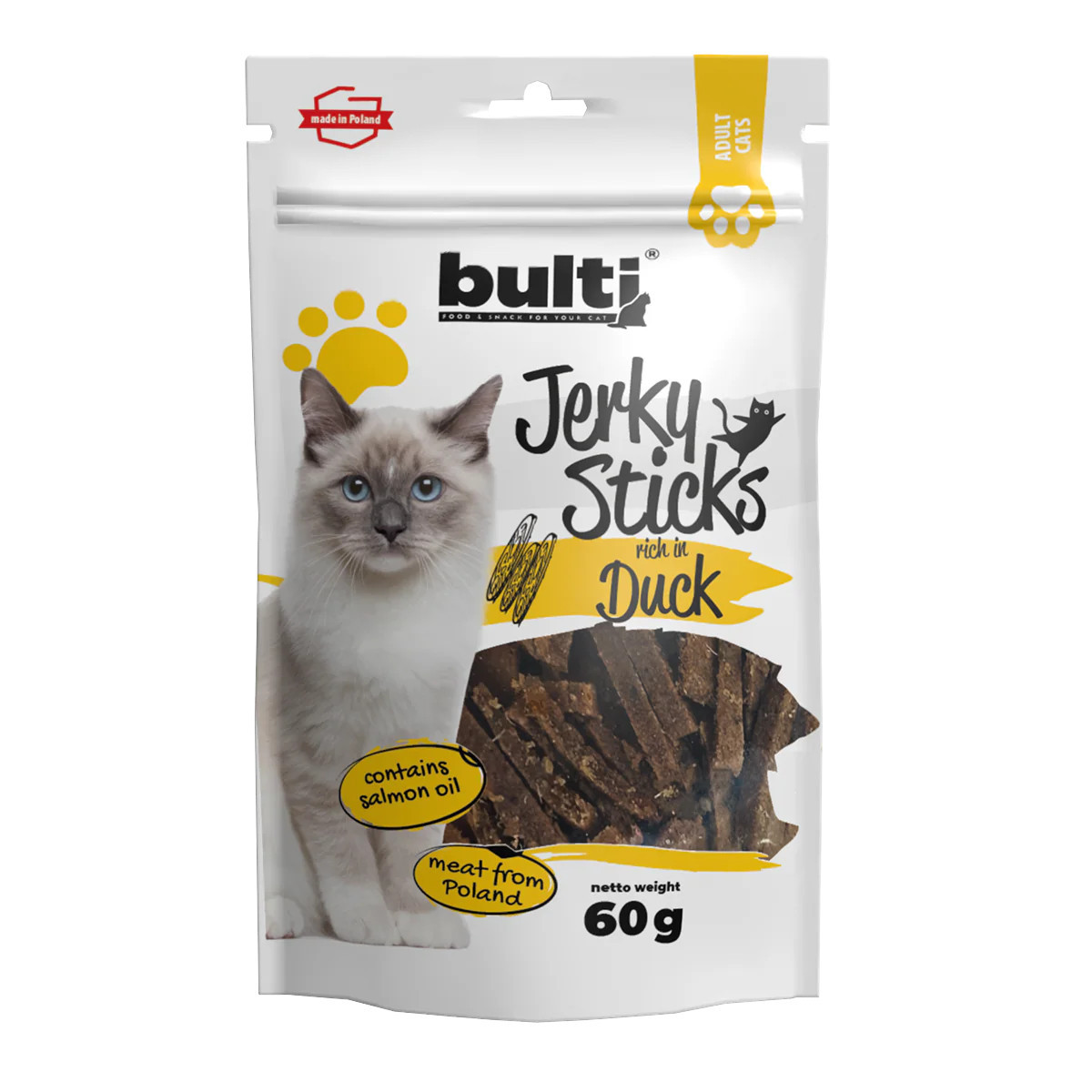 BULTI Jerky sticks rich in duck - Katze behandeln - 60g - foto 3