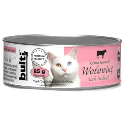 BULTI Rich in beef - nassfutter für Katzen - 6x85g - foto 3