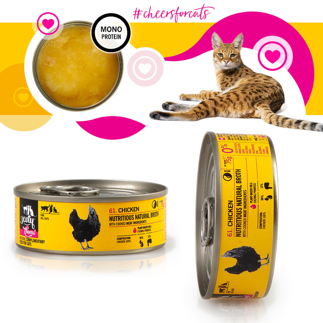 3COTY Chicken Cheers! - nassfutter für Katzen - 75g - foto 5