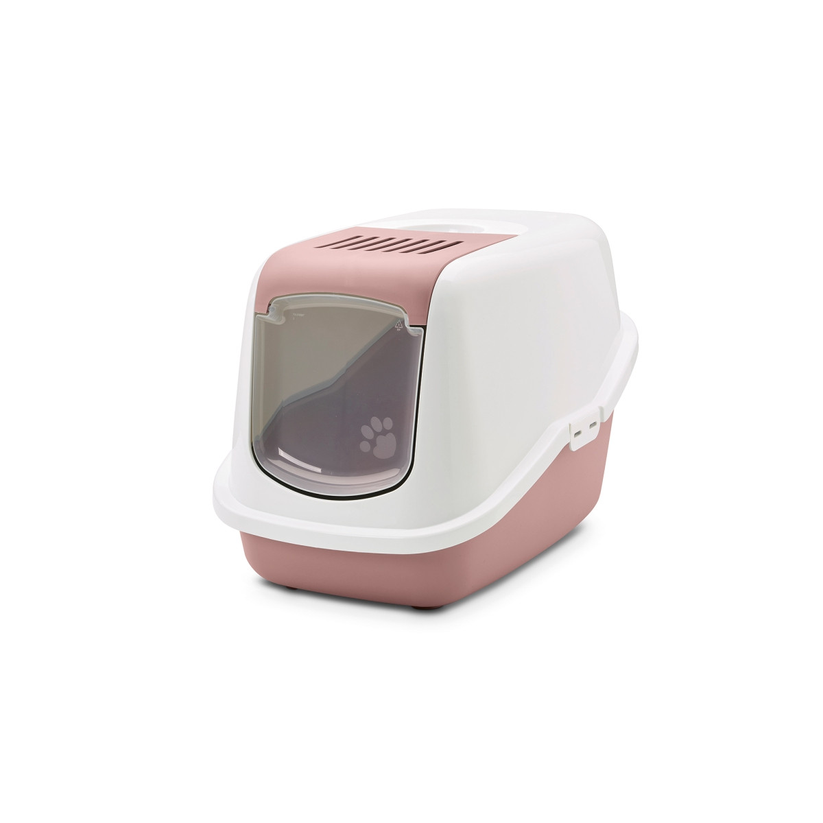 SAVIC Nestor Weiß-Rosa - Geschlossene Katzentoilette - 56x39x38,5 cm - 1 Stk - foto 1