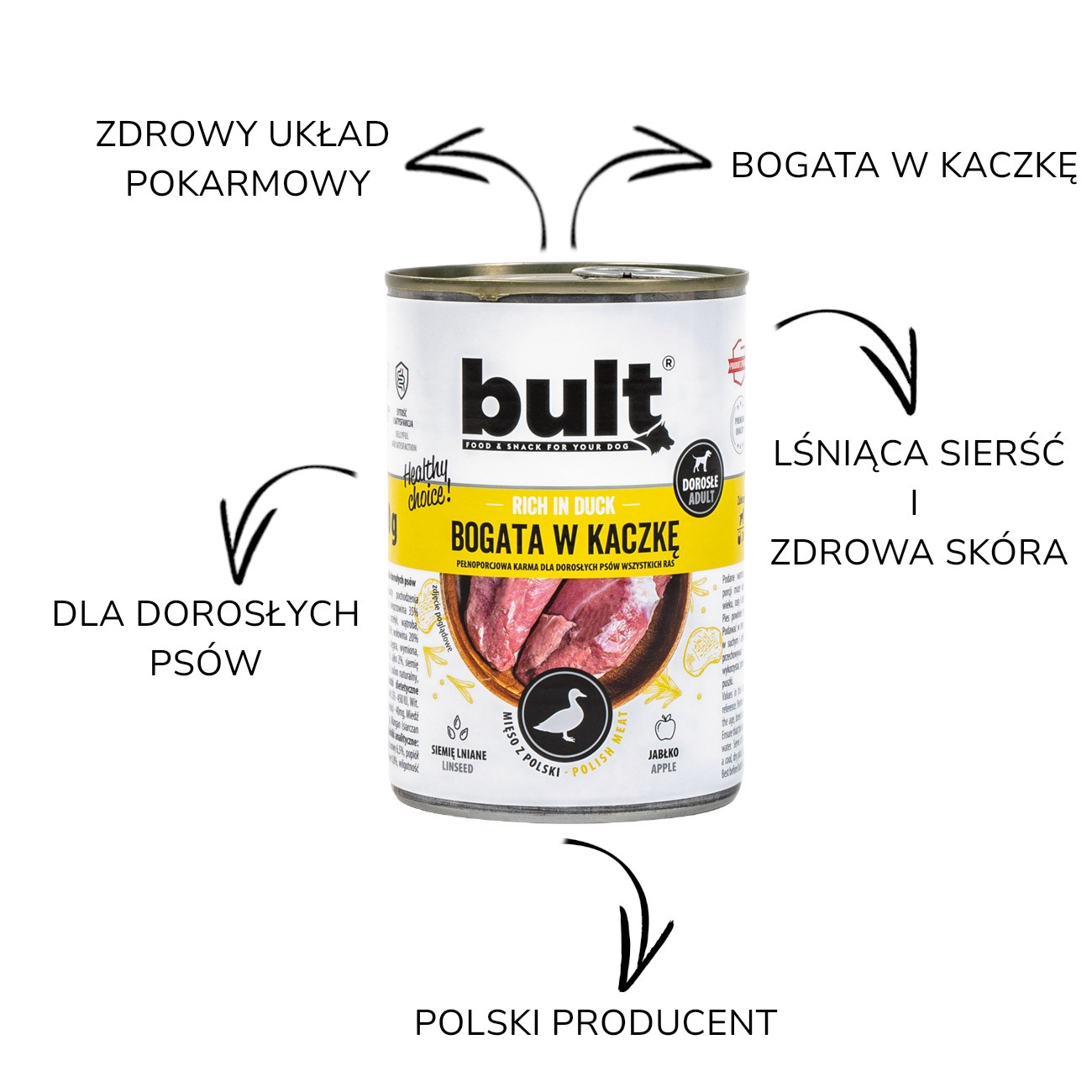 BULT Rich in duck - Nassfutter für Hunde - 6x400g - foto 2