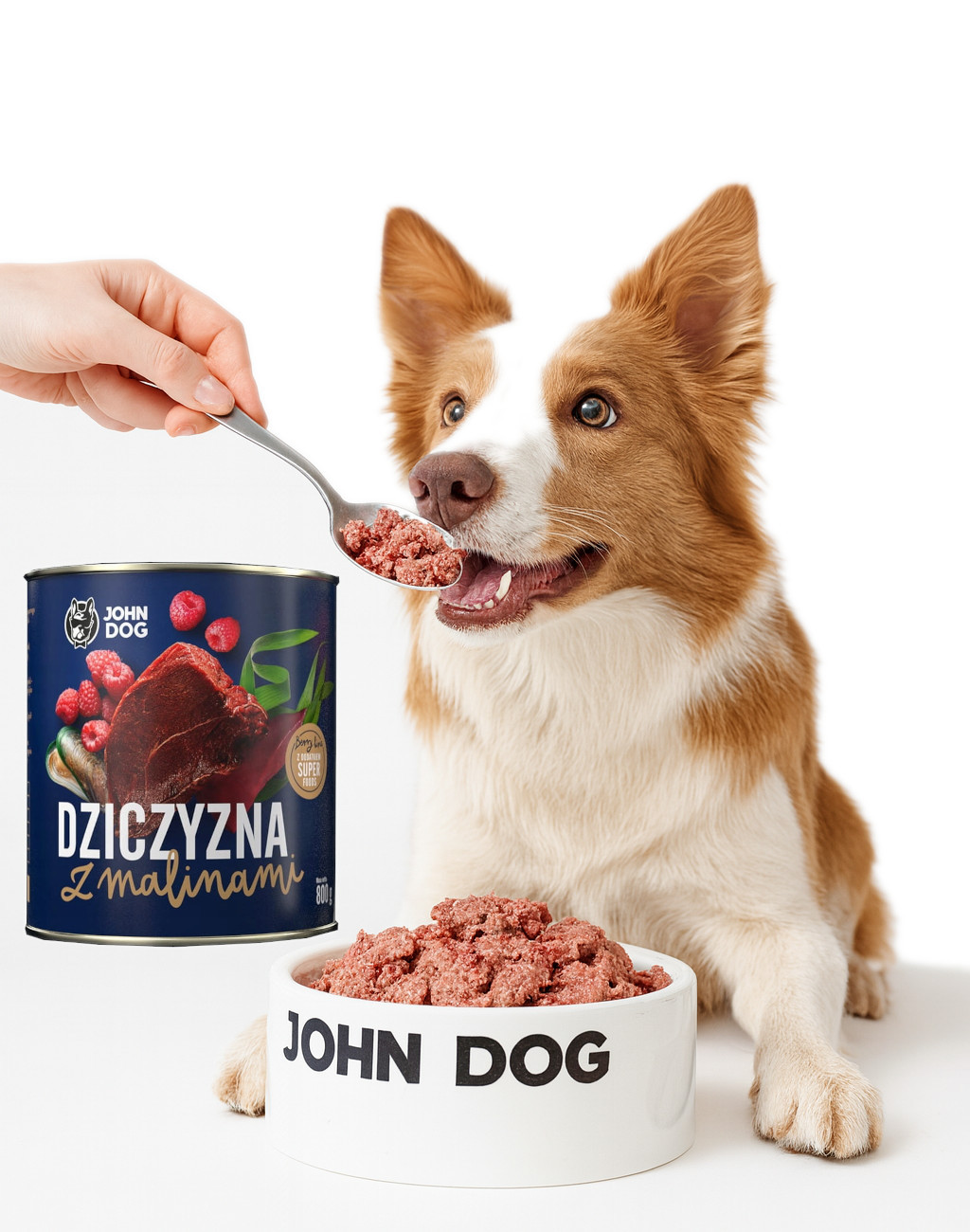 JOHN DOG Berry Adult Venison with raspberries - Nassfutter für Hunde - 800 g - foto 2