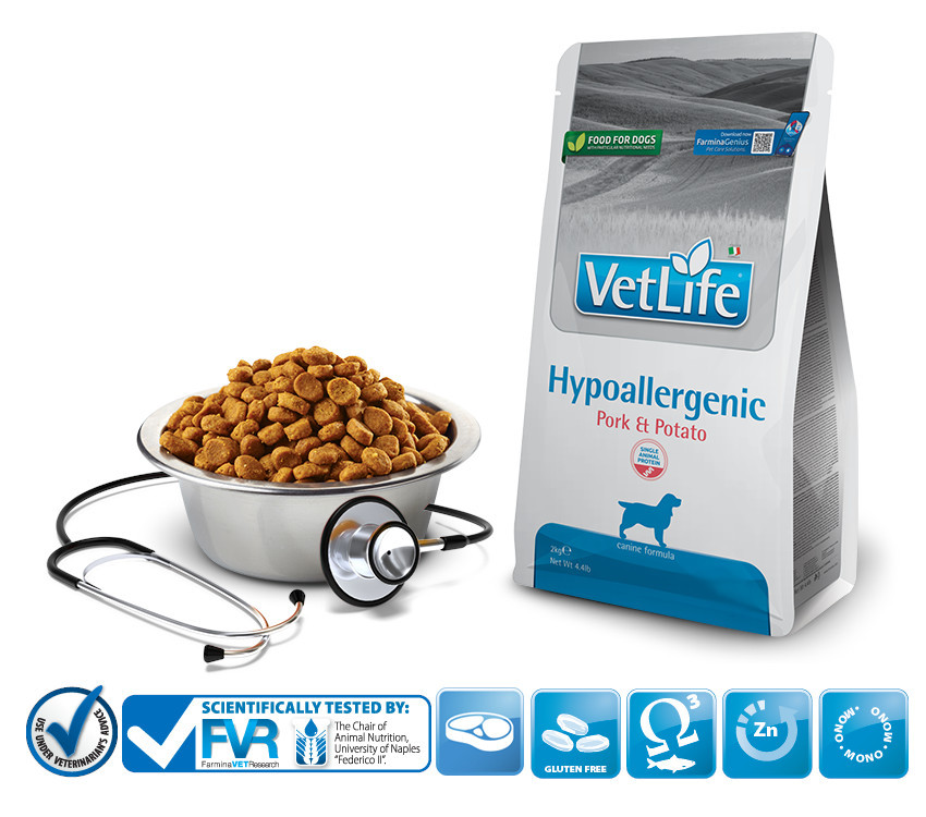 FARMINA Vet Life Hypoallergenic Pork & Potato - Trockenfutter für Hunde - 2 kg - foto 2