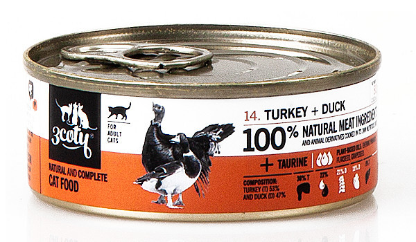 3COTY Turkey with duck - nassfutter für Katzen - 80g - foto 9