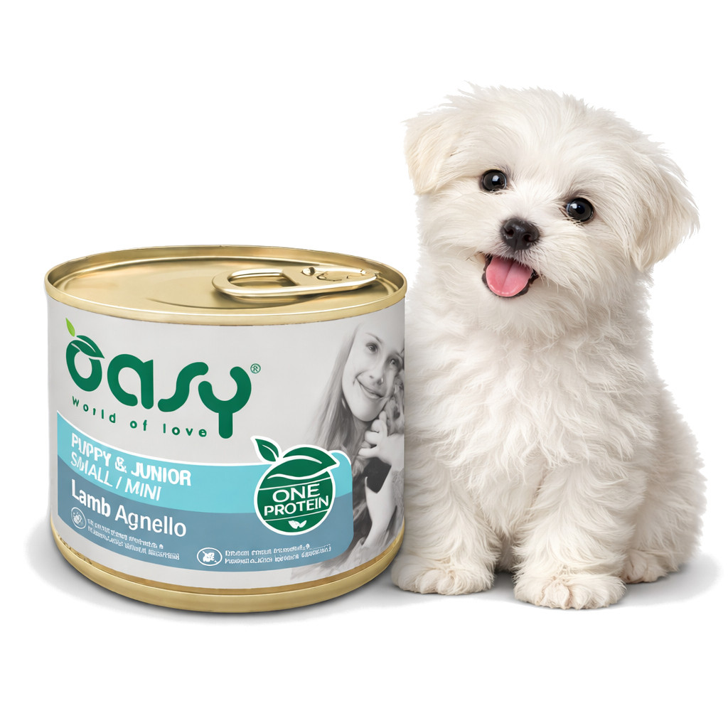 OASY One Protein Puppy & Junior Small/Mini Lamb - Nassfutter für Hunde - 200g - foto 2