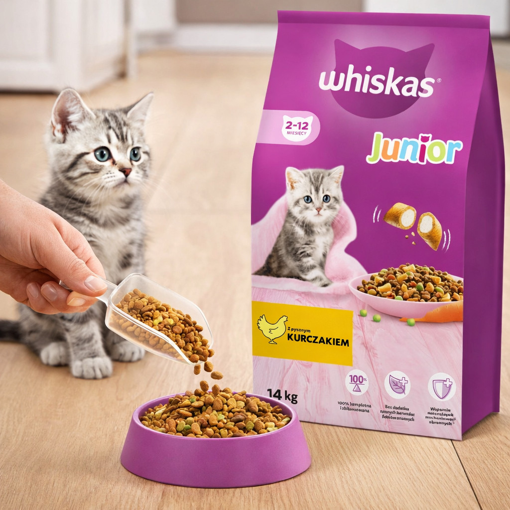 ‎Whiskas 5900951014369 Katzen-Trockenfutter 14 kg Kitten Huhn - foto 2