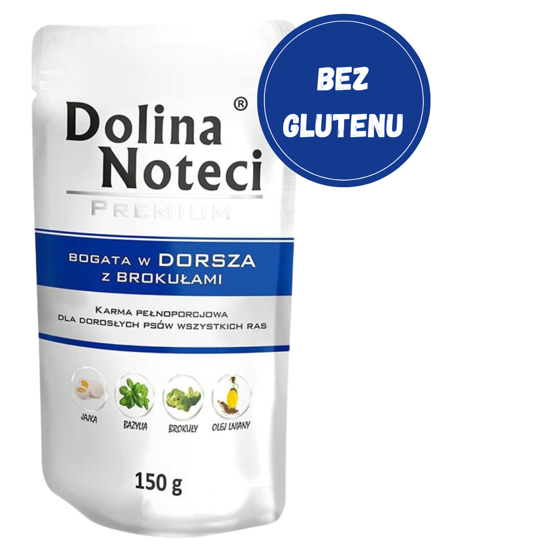 Dolina Noteci Premium reich an Kabeljau mit Brokkoli - Nassfutter für Hunde - 150g - foto 2