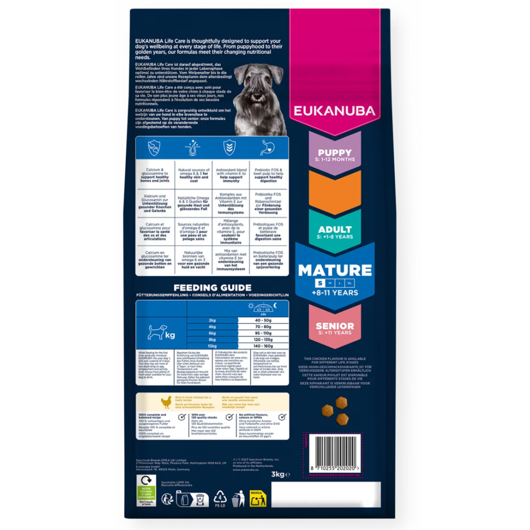 EUKANUBA Premium nutrition mature Small breed Chicken - trockenfutter für Hunde - 3kg - foto 3