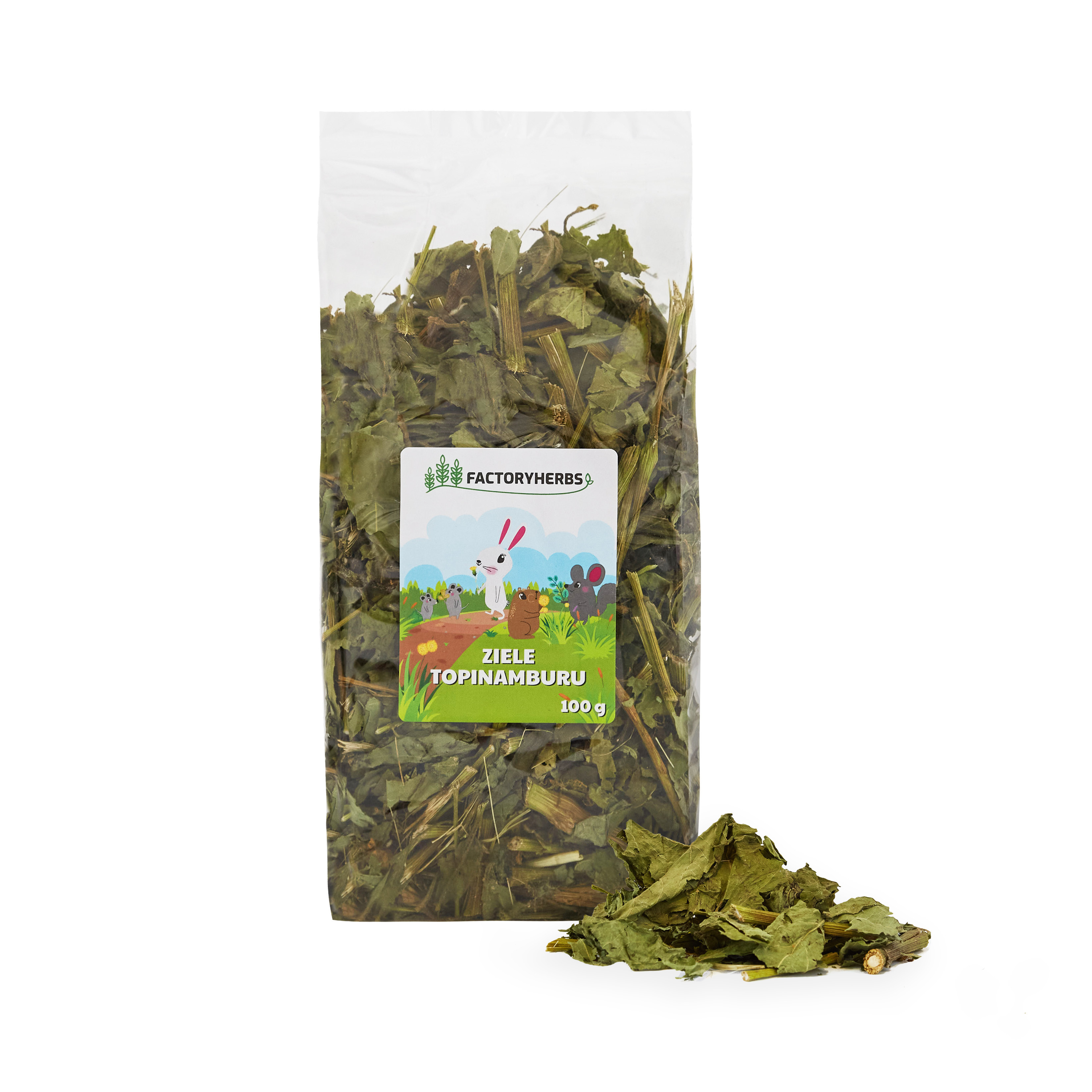 FACTORYHERBS Topinamburkraut - Leckerbissen für Nagetiere und Kaninchen - 100g - foto 2