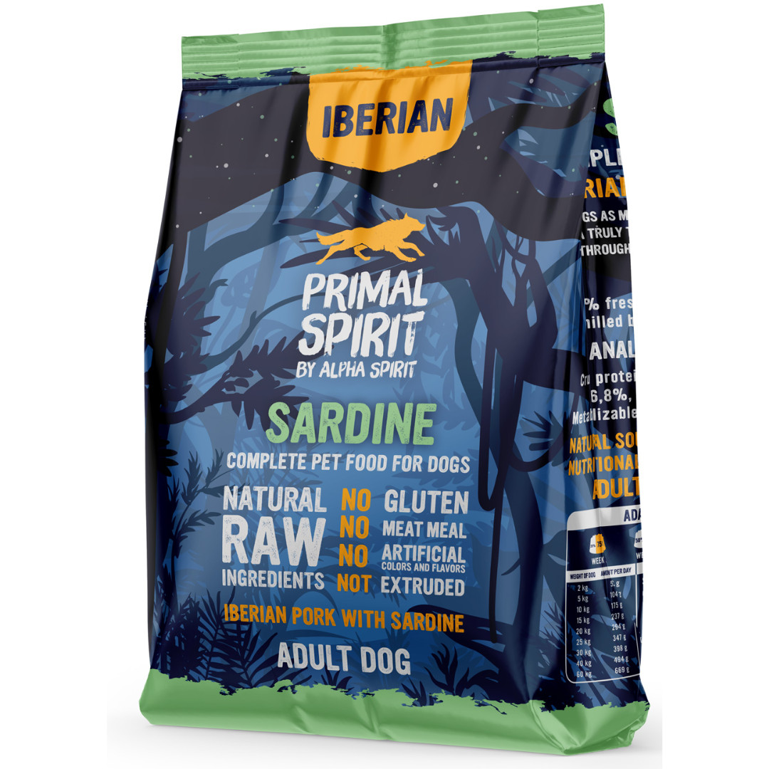 PRIMAL SPIRIT Iberian Sardine – halbfeuchtes Hundefutter – 1 kg - foto 1