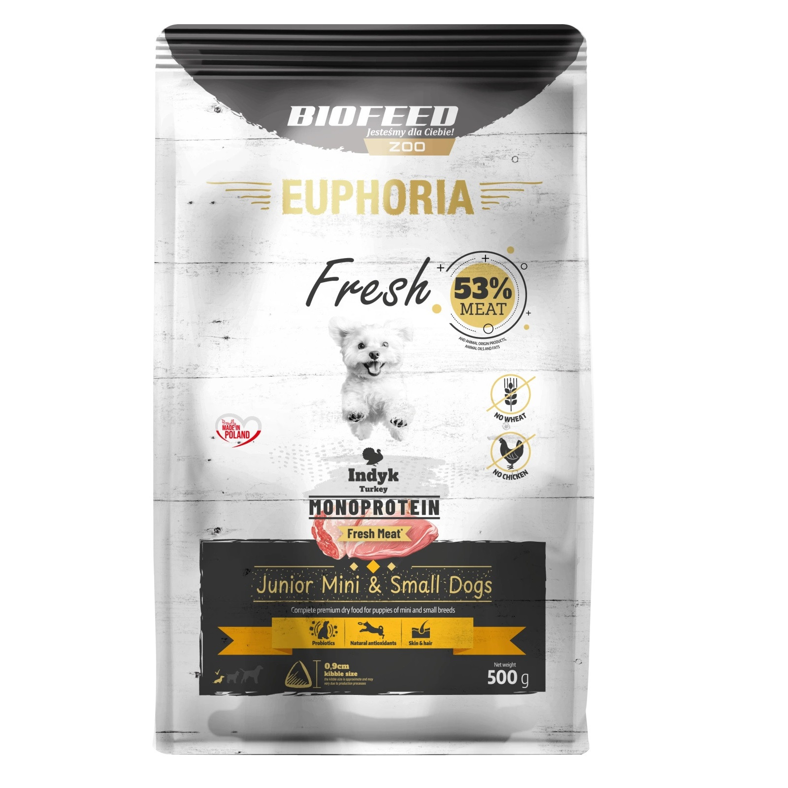BIOFEED Euphoria Fresh Junior Turkey Monoprotein XS/S - trockenfutter für Hunde - 500g - foto 2
