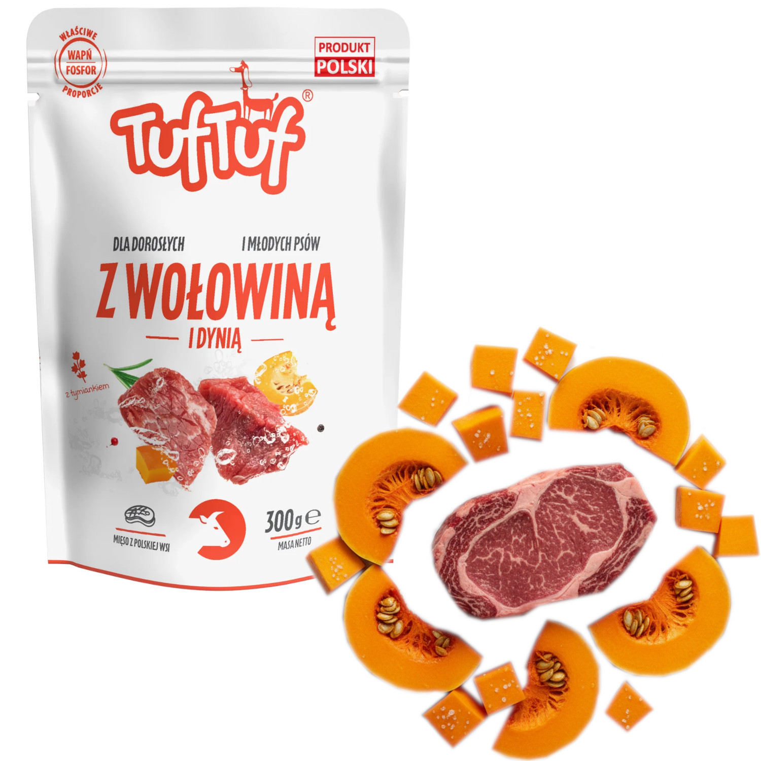TUF TUF Beef with pumpkin - Nassfutter für Hunde - 300g - foto 1