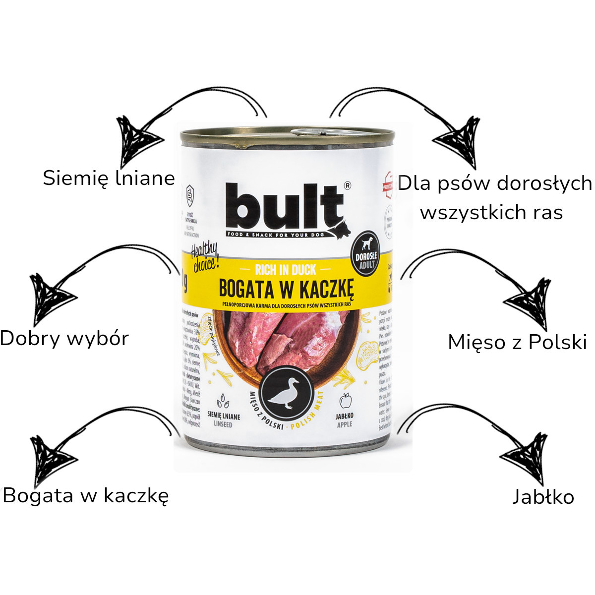DOLINA NOTECI Premium GESCHMACKS-MIX + BULT GESCHMACKS-MIX - Nassfutter für Hunde - 30x800g - foto 12