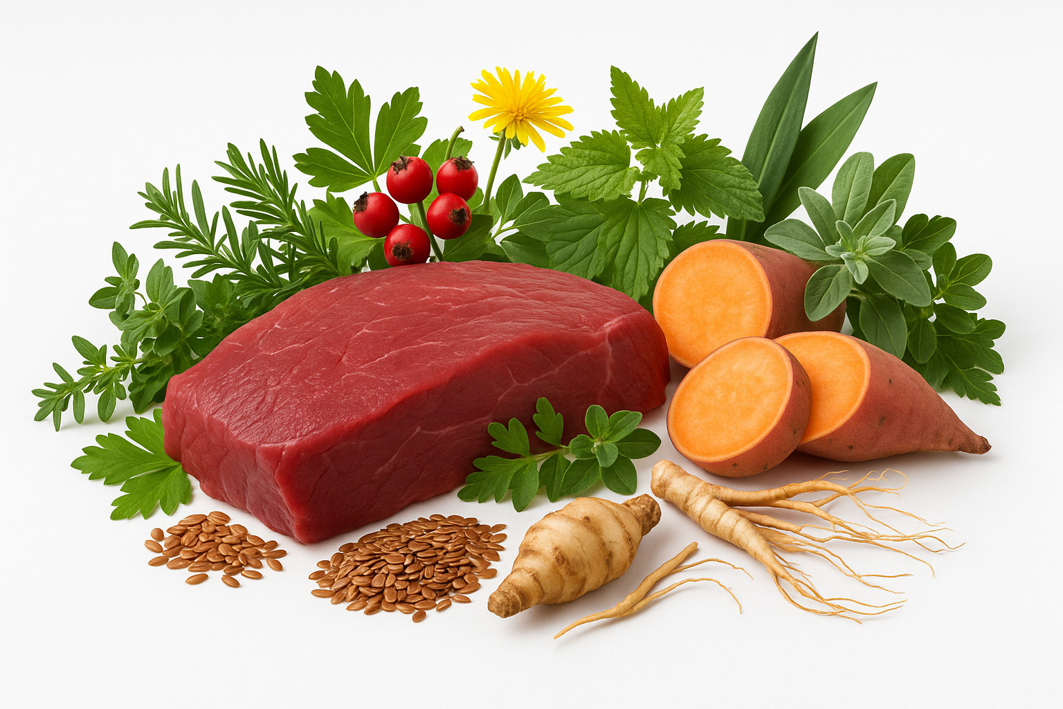 WOLFSBLUT Wide Plain Small breeds Horse with sweet potatoes - trockenfutter für Hunde - 2kg - foto 2