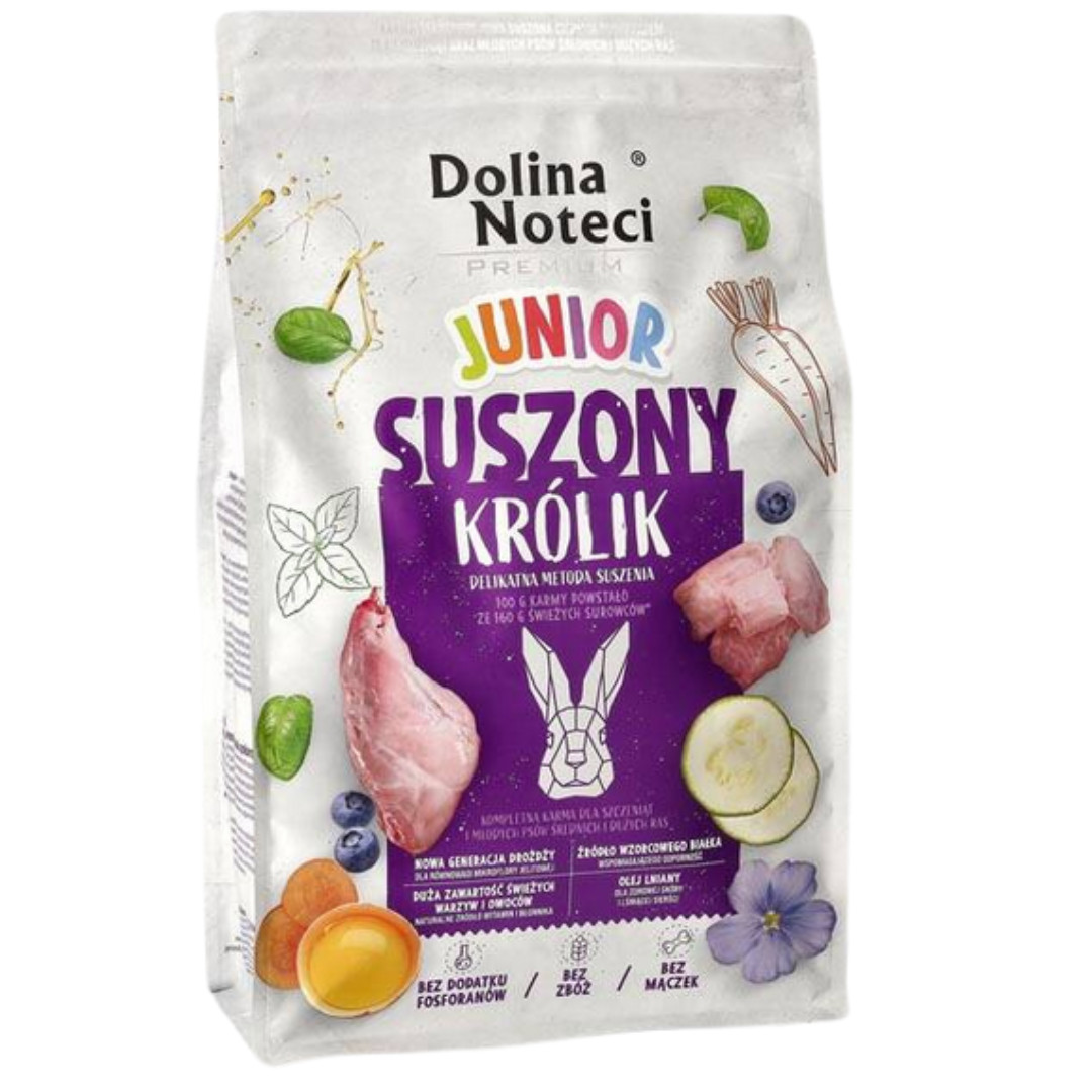 DOLINA NOTECI Premium Junior Rabbit - Trockenfutter für Hunde - 4 kg - foto 1