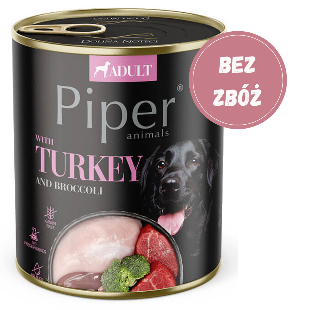 DOLINA NOTECI Piper mit Pute und Brokkoli - Nassfutter für Hunde - 6x800g - foto 2