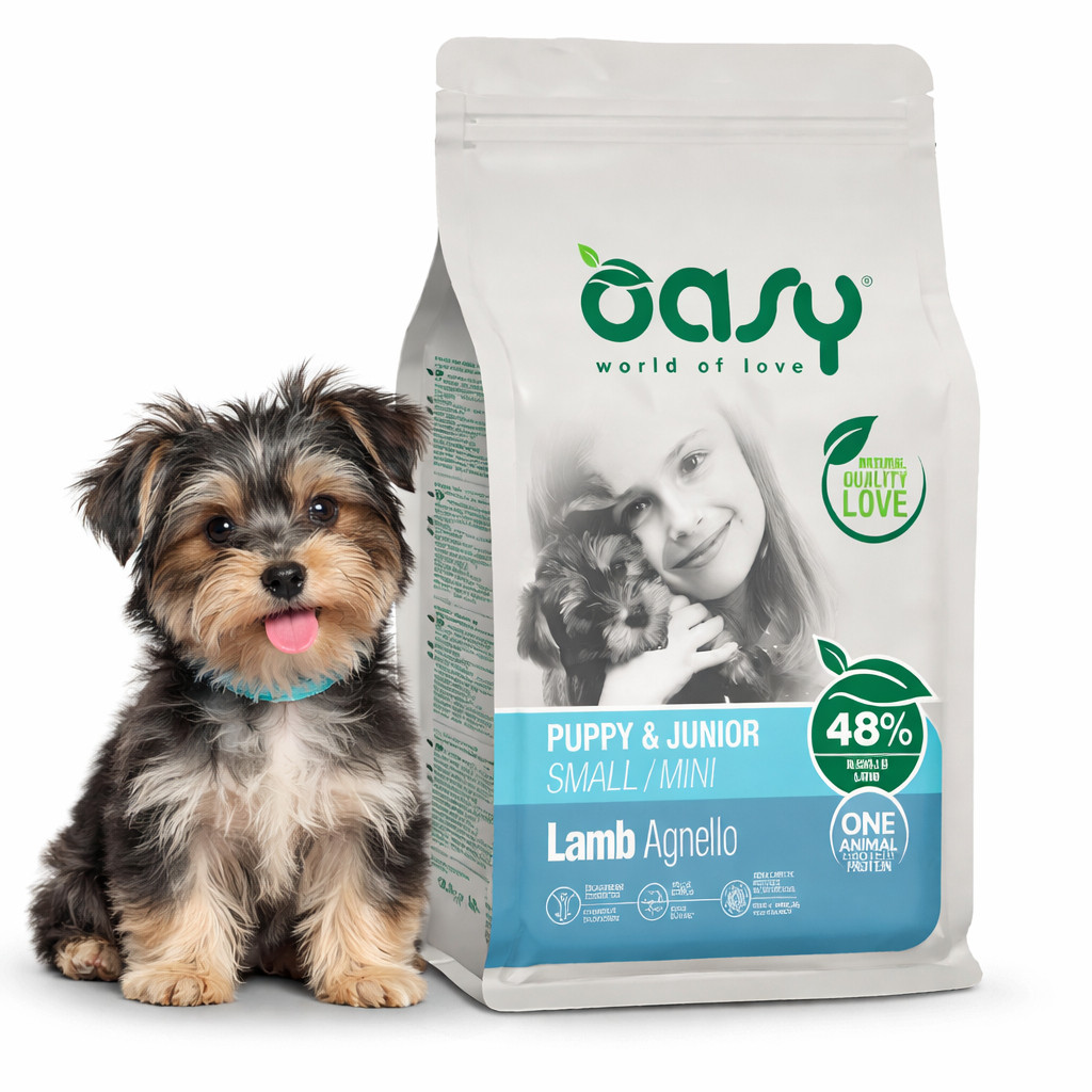 OASY One Animal Protein Puppy & Junior Small/Mini Lamb - trockenfutter für Hunde - 2,5kg - foto 2