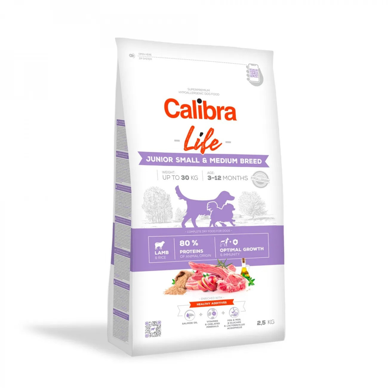CALIBRA Dog Life Junior Small&Medium Breed Lamb - trockenfutter für Hunde - 2,5kg - foto 1
