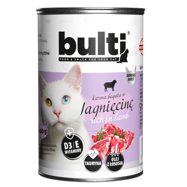BULTI Rich in lamb - nassfutter für Katzen - 400g - foto 3