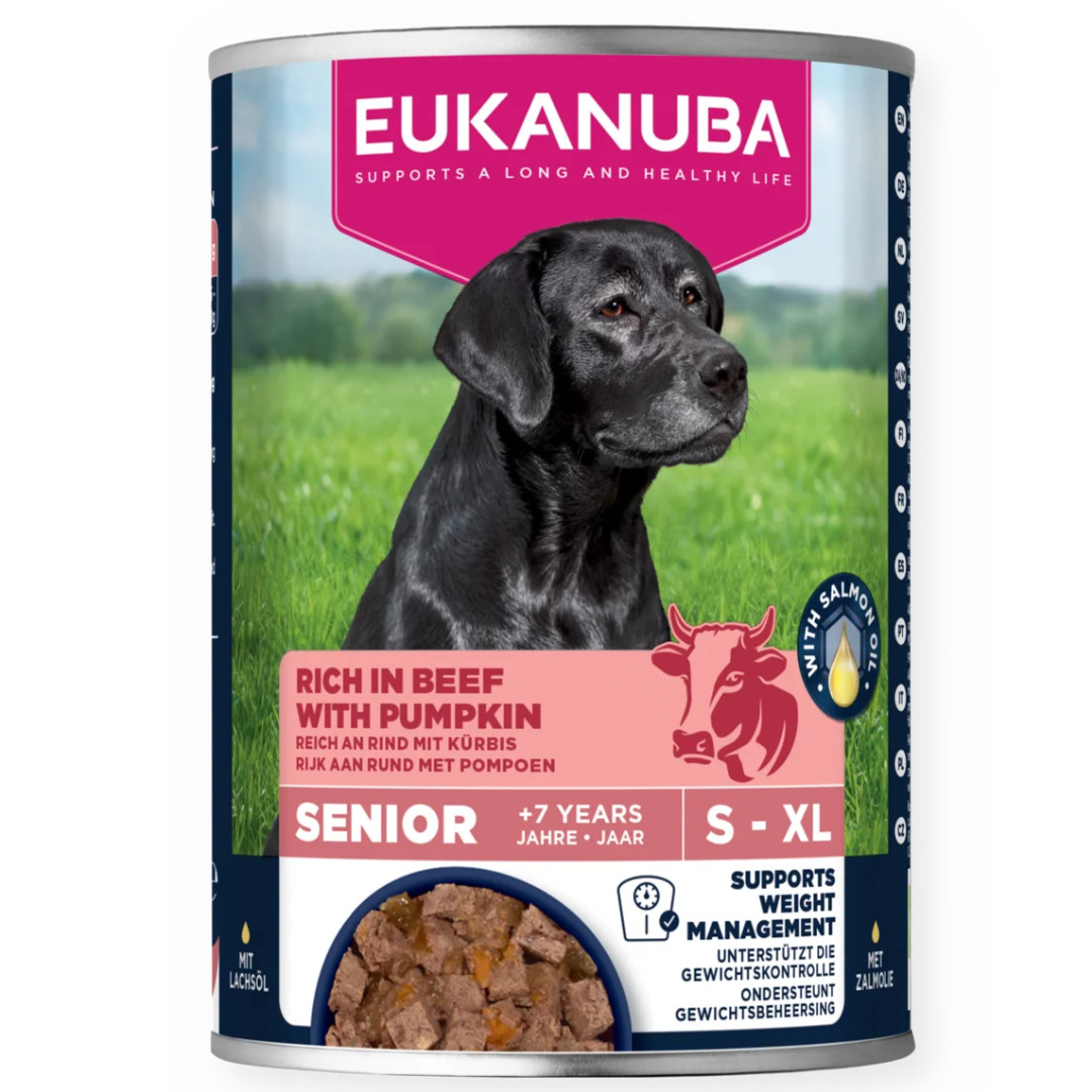 EUKANUBA Life Care Senior Rich in beef with pumpkin - Nassfutter für Hunde - 400g - foto 1